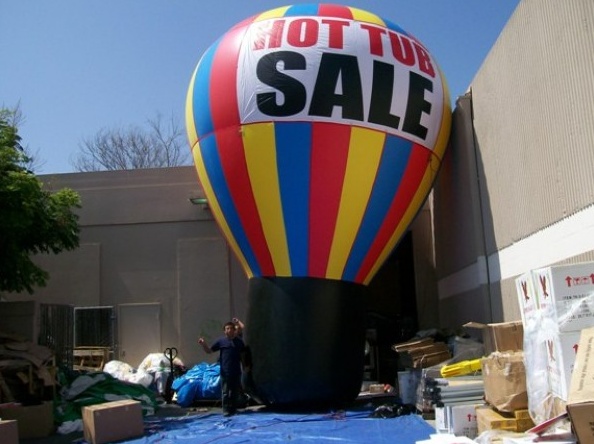 Red Black Pink Rooftop Ad Hot Tube Sale Balloon