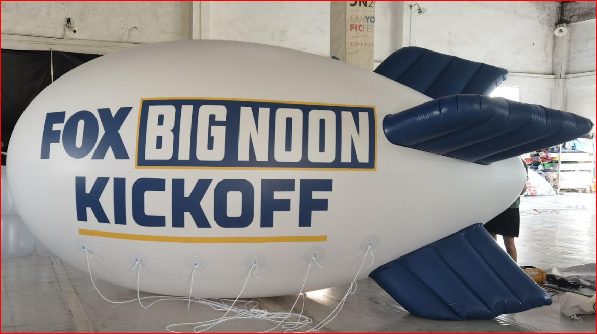 Fox NFL Kickoff Advertising Helium Blimp