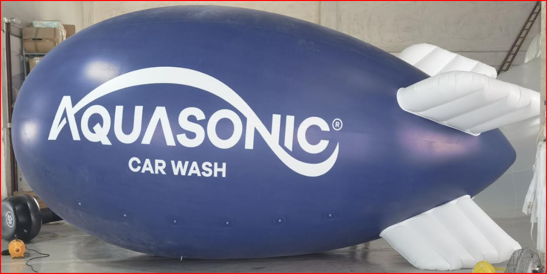 Car Wash Advertising Helium Blimp