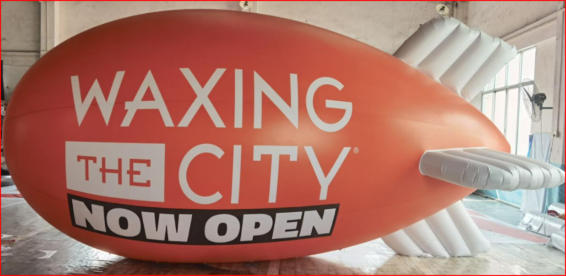Waxing Salon Now Open Helium Blimp