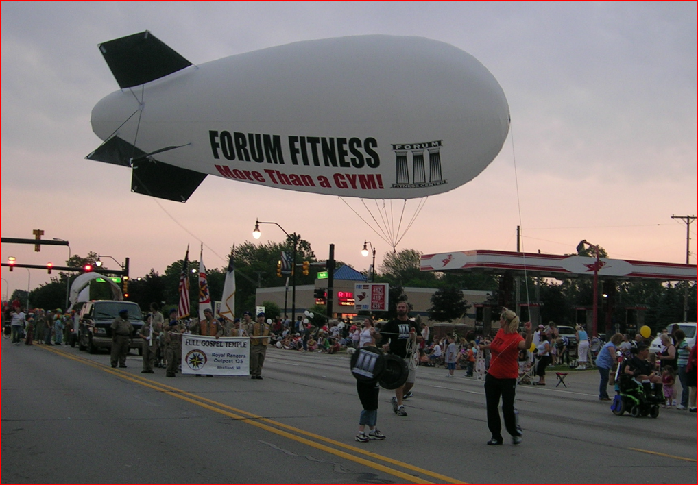 Parade Advertising Helium Blimp