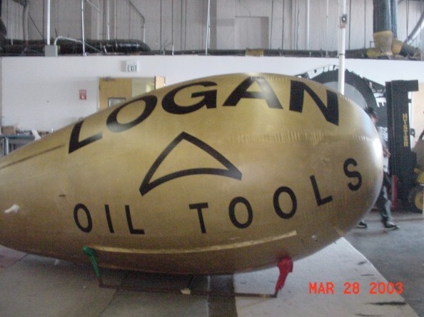 Golden Advertising Logan Oil Tools Blimp