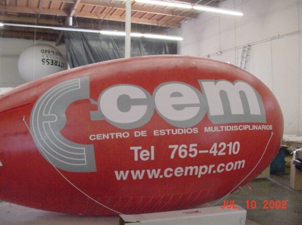 Red Advertising Cem Blimp