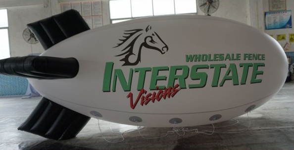 White Advertising Wholsale Fence Interstate Blimp