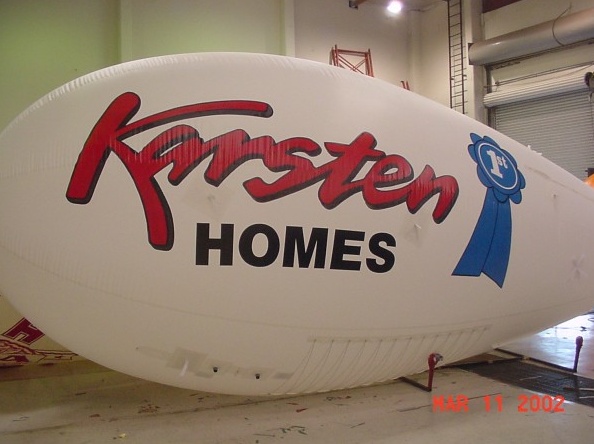White Red Advertising Karsten Homes Blimp