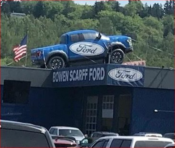 Black Blue Custom Ford Inflatable