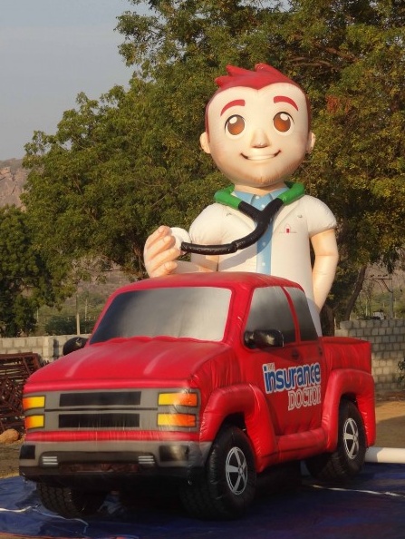 Black Red Custom Insurance Inflatable