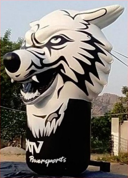 Black White Custom Powersport Inflatable