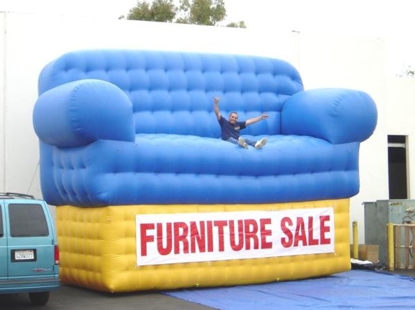 Blue White Custom Furniture Sale Inflatable