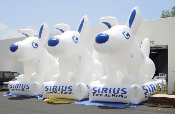 Blue White Custom Sirius Inflatable