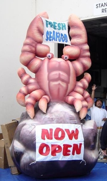 Brown Custom Fresh Seafood Inflatable