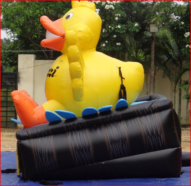 Custom Inflatable Duck in Hot Tub for Jacuzzi Brand