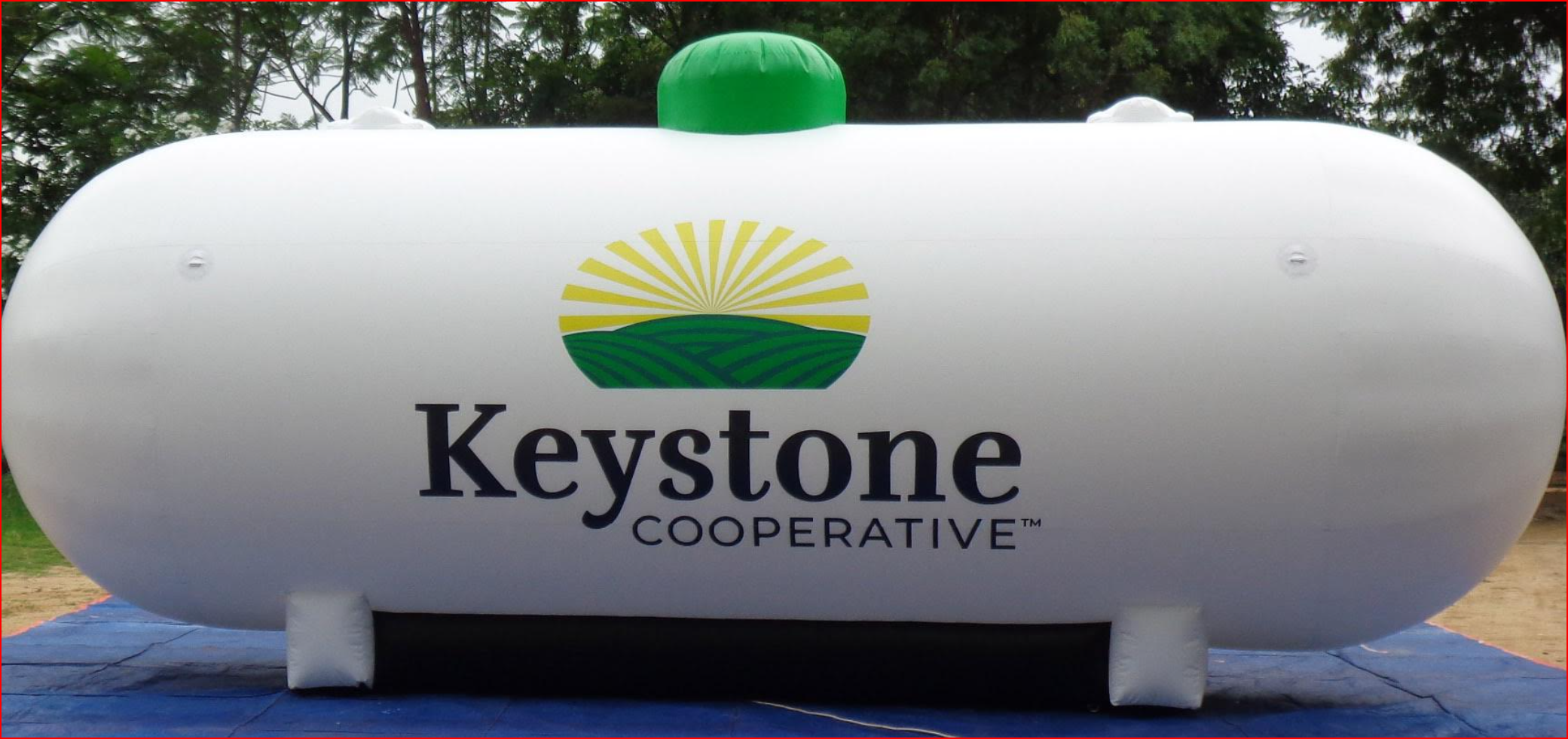 Custom Inflatable Propane Tank Replica for Gas Supplier
