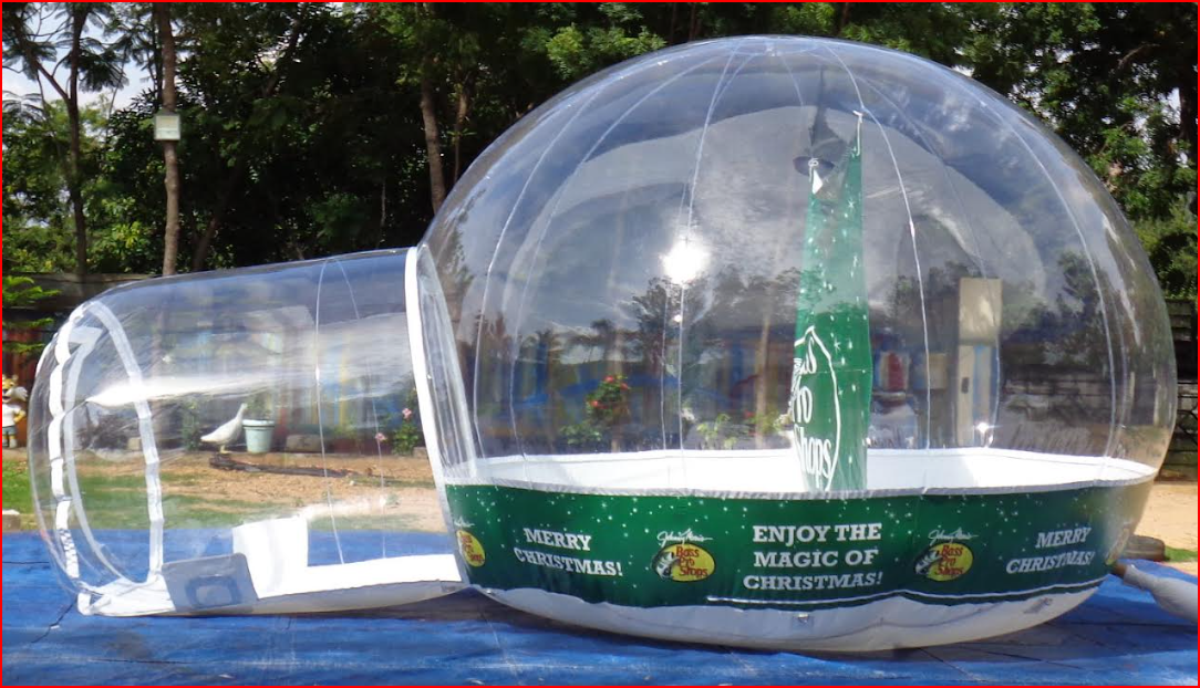 Custom Inflatable Walk-In Snow Globe for Sporting Goods Retailer