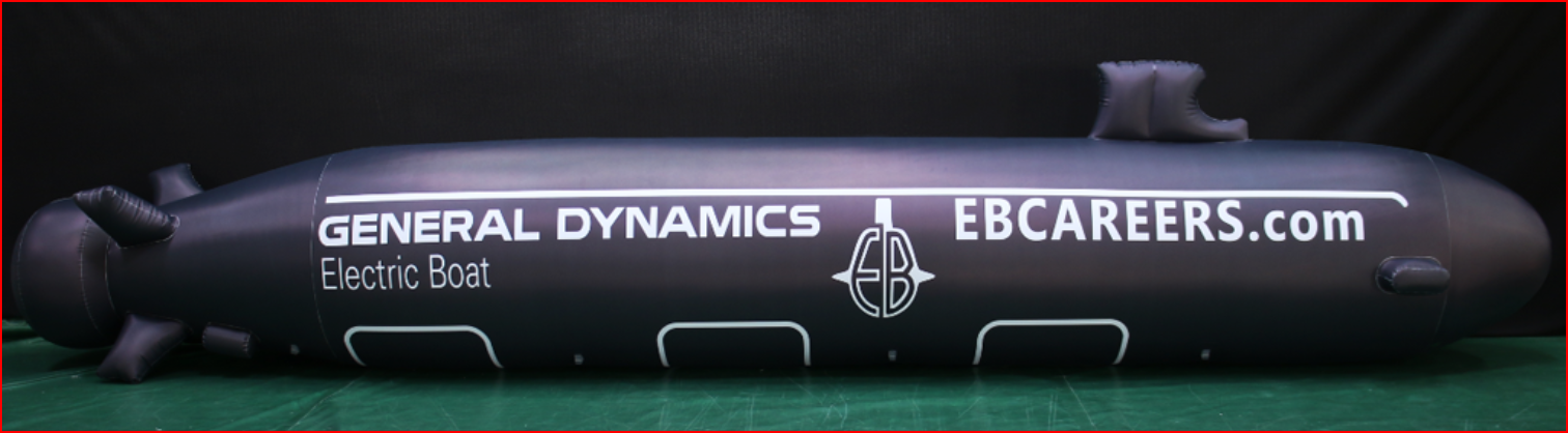 Custom Inflatable Submarine Display Replica