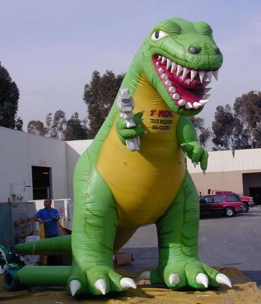 Green Yellow Custom Trex Inflatables