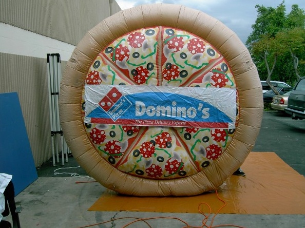 Red Black White Custom Dominos Inflatable