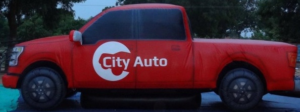 Red White Custom City Auto Inflatable