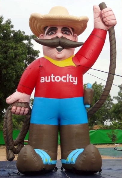 Red Yellow Blue Custom Autocity Inflatable