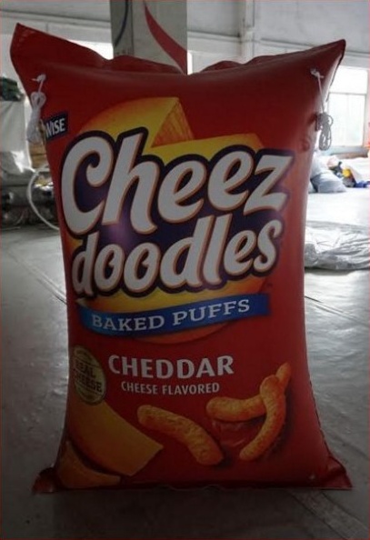 Red Yellow Custom Cheez Doodles Inflatable