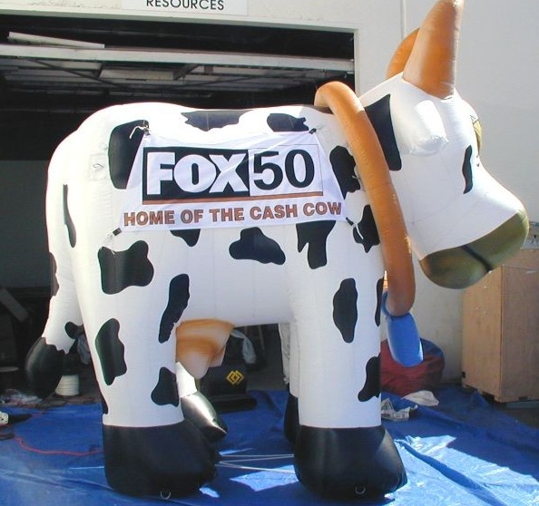 White Black Custom Fox50 Inflatables