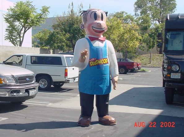 White Blue Black Brown Custom Dagwoods Inflatable