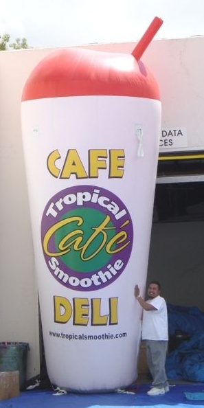 White Custom Cafe Deli Inflatable