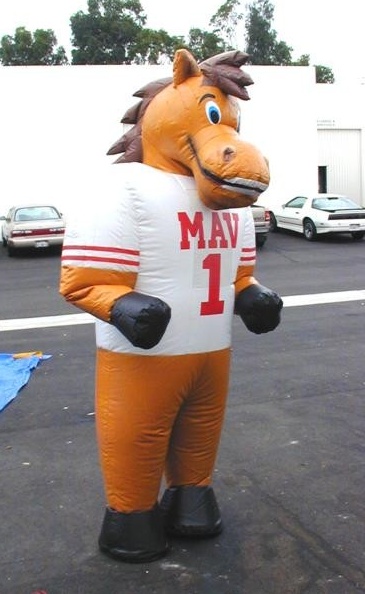 White Orange Custom Mav1 Inflatable