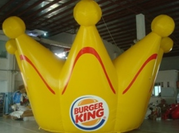 Yellow Custom Burger King Inflatable