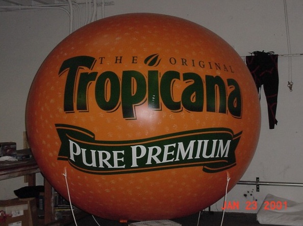 Orange Helium Tropicana Pure Premium Sphere