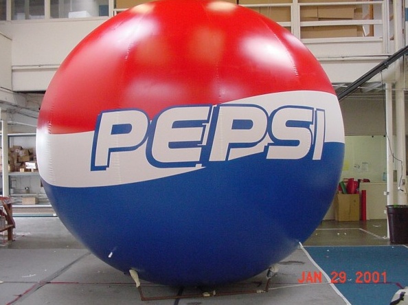 Red Blue Helium Pepsi Sphere