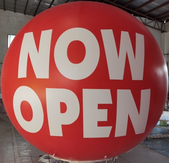 Red Helium Now Open Sphere