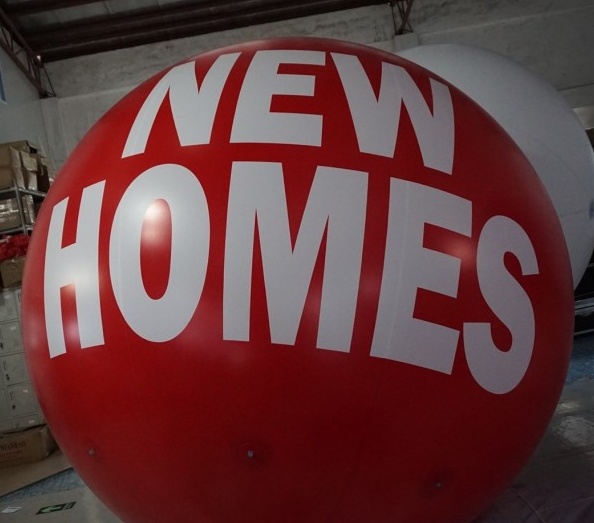 Red White Helium New Homes Sphere