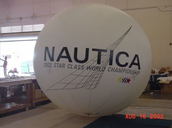 White Black Helium Nautica Sphere