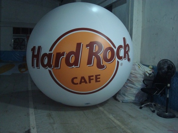 White Brown Helium Hard Rock Cafe Sphere