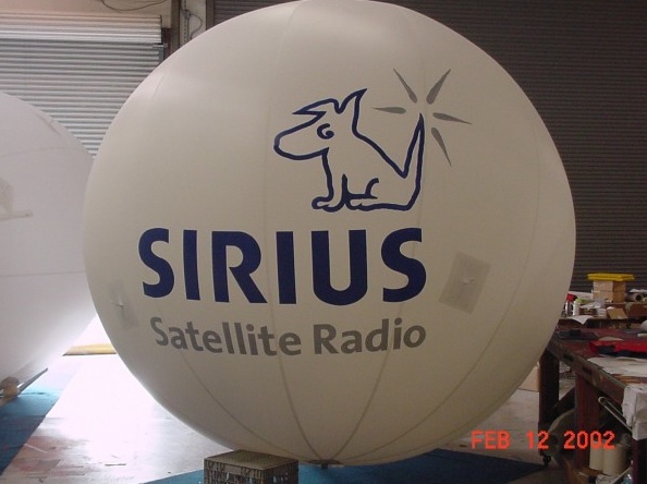 White Helium Sirius Satellite Radio Sphere
