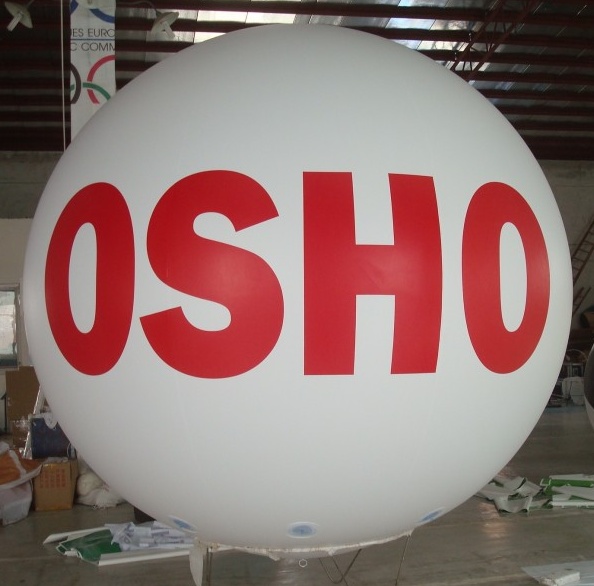 White Red Helium Osho Sphere