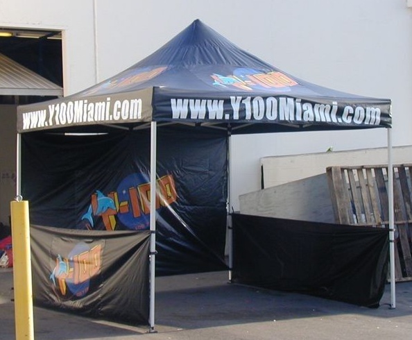 Black Custom Y100Miami Tent