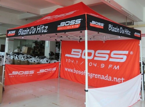 Red Black Custom Boss Tent