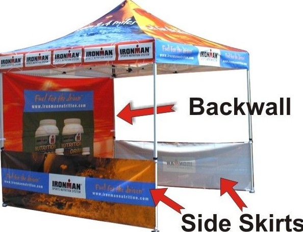 Red Custom Ironman Tent