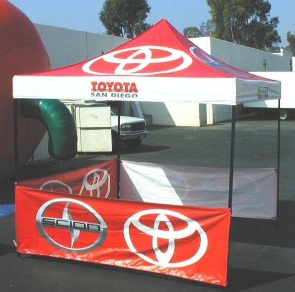 Red White Custom Toyota Tent