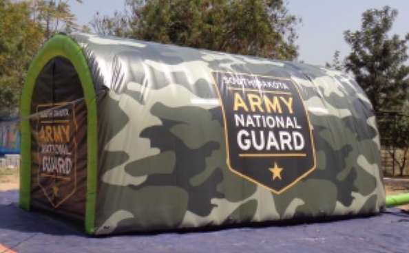 Green Football Army National Guard Tunnel