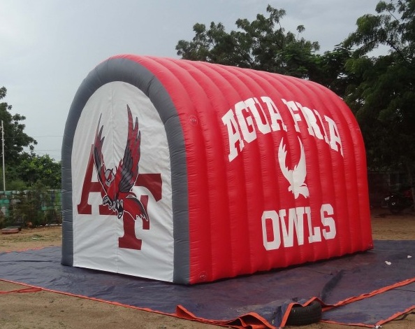 Red White Football Agua Fria Owls Tunnel