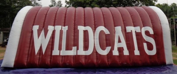 Red White Football Wildcats Tunnel