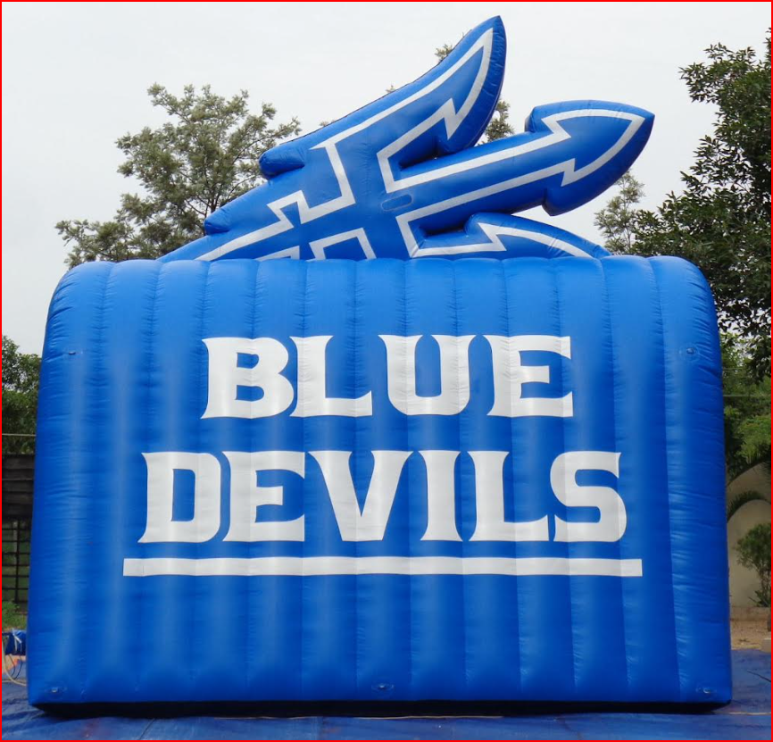 Blue Devils College Football Team Inflatable Display