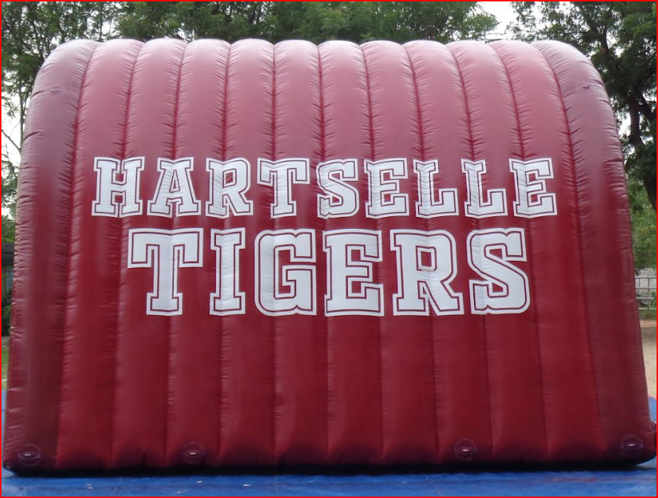 Hartselle Tigers Football Tunnel Rear Panel View